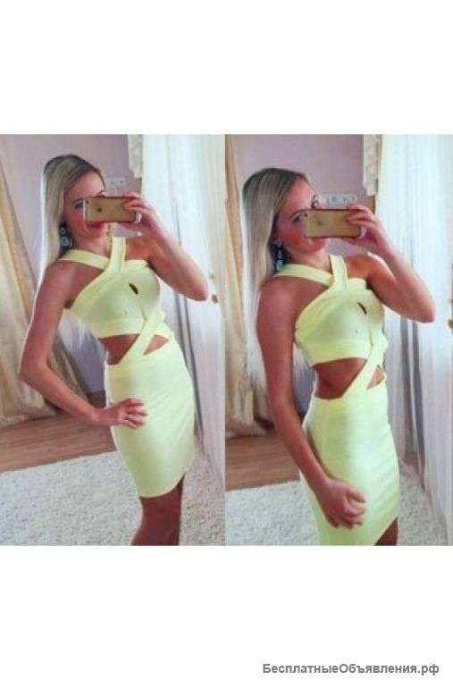 Эффектное летнее мини платье артикул - Артикул: Am8096-1