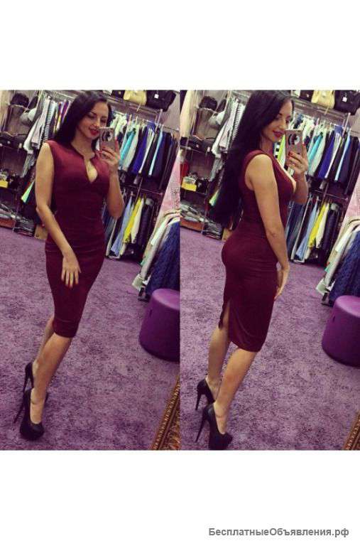 Элегантное платье с декольте артикул - Артикул: Ам9229-1