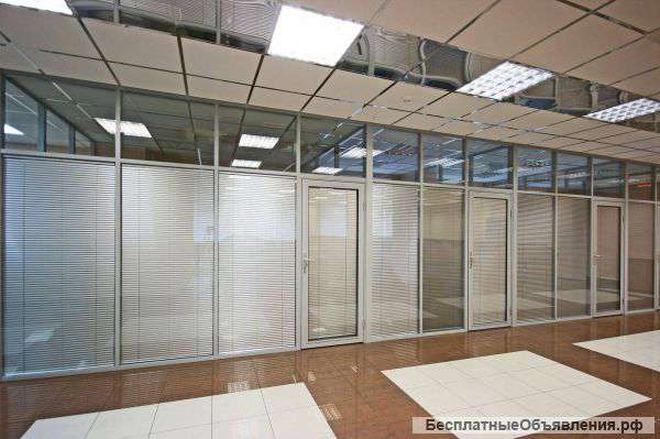 Офисные и цельностеклянные перегородки