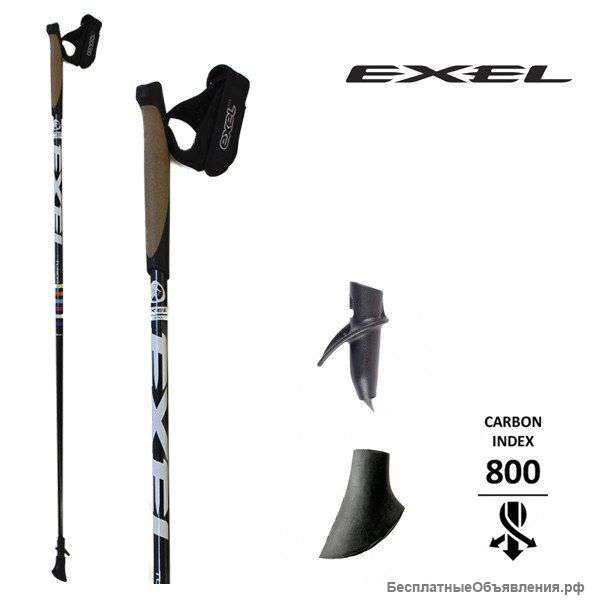 Палки для норвежской ходьбы Exel Tundra 80% Carbon