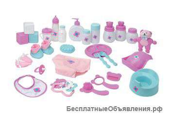 Новый набор 28 предметов для ухода за куклой