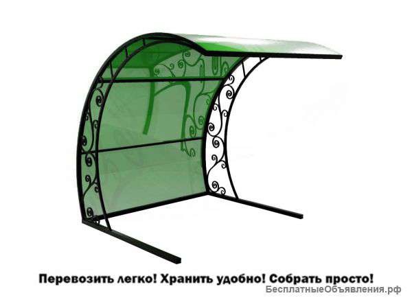 Навес с поликарбонатом