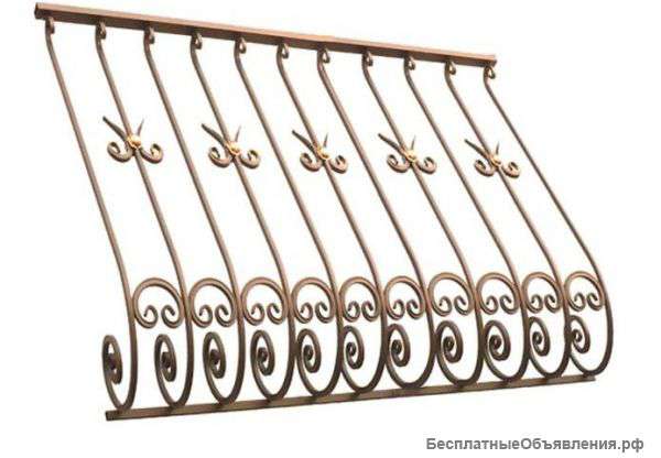 Кованые балконные ограждения