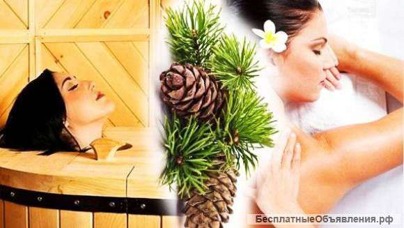 Кебровая бочка. Аромасауна. Массаж