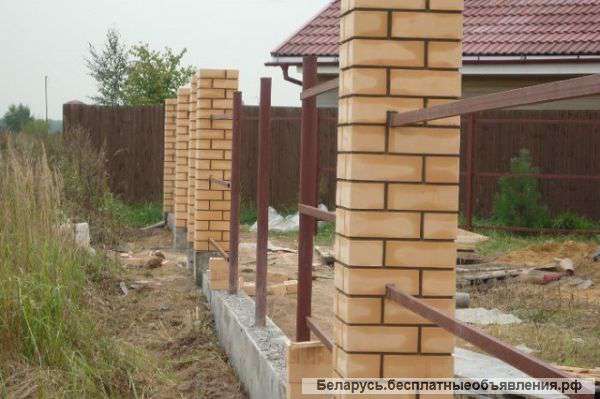 Изготовление заборов Ратомке. Кованные, кирпичные, металлические