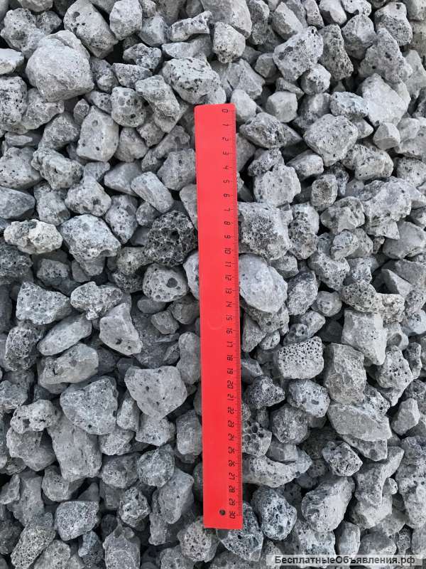 Щебень шлаковый (доменный) для строительства дорог вагонные поставки