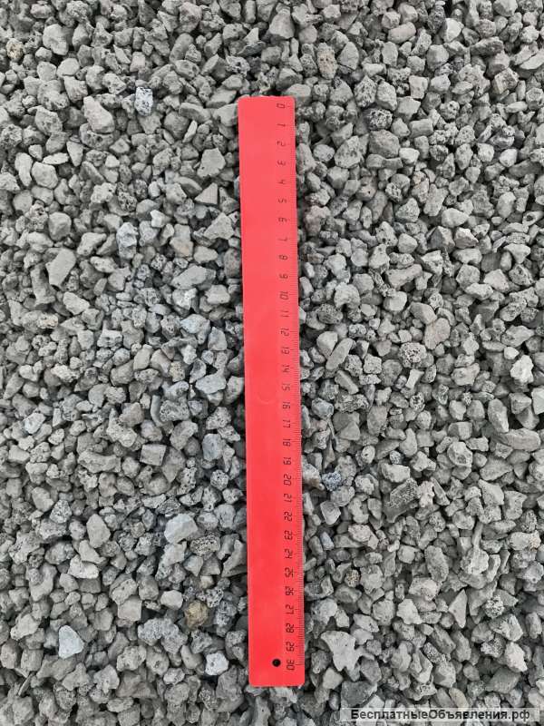 Щебень шлаковый (доменный) для строительства дорог вагонные поставки