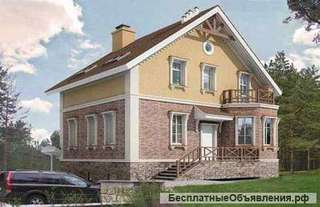 Коттедж из кирпича 10 х 10.Площадью: 233,7 м2