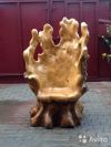 Кресло-трон из карельской березы