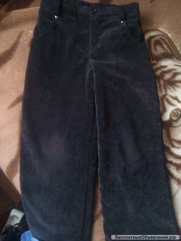 Штаны замшевые утеплённые на мальчика