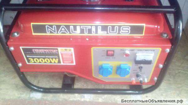 Генератор бензиновый 2.7 - 3 кВт "Nautilus"
