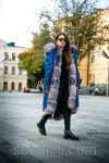 Парка стильная "Melanie 2" с мехом песца Blue Frost, длина 100 см