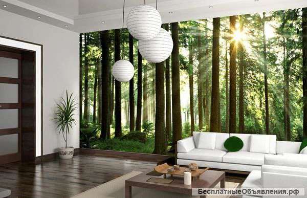 Печать на фотообоях