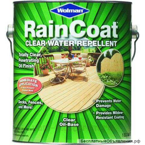 Wolman RAINCOAT® Clear Water Repellent (Oil Base) США