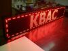 Бегущая строка 192 х 32 см красная