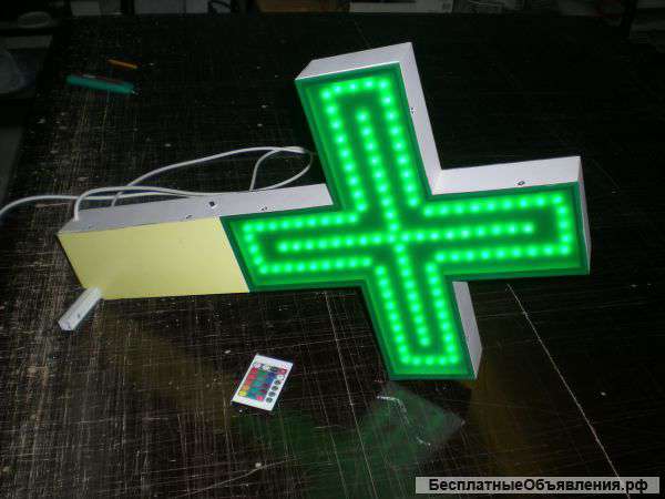 Крестик аптечный 40х40 см зелёный