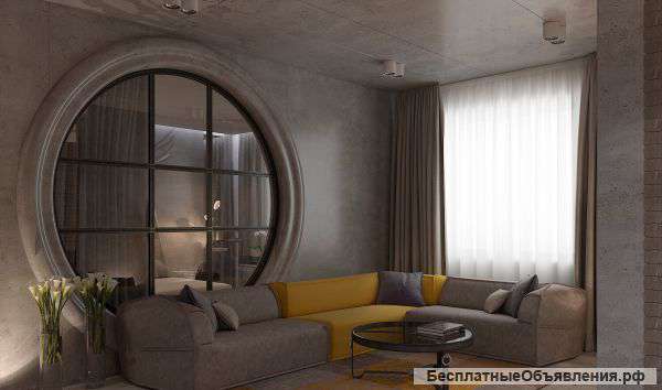 Элементы интерьерного декора из бетона