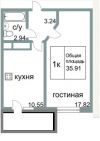 1-комнатную квартиру в новостройке