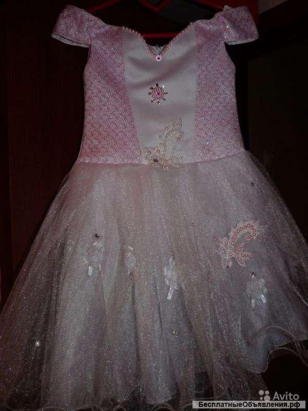 Новое пышное бальное платье "Роза" для девочки