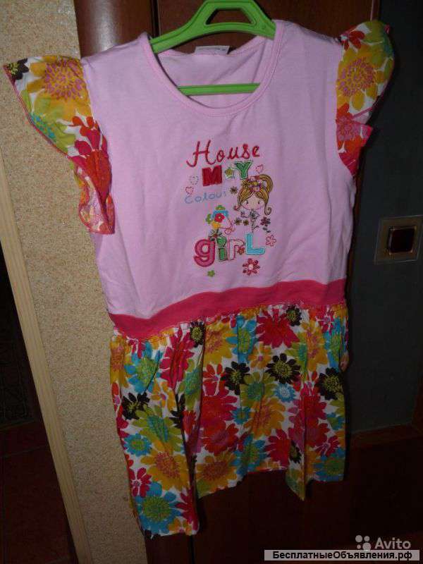 Size 4-5 г. "Милашка" платье новое фирмы Nova