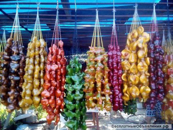 Чурчхелу в разном ассортименте