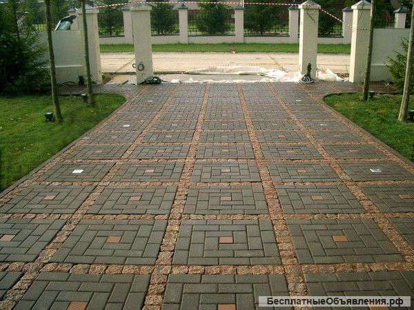 Укладка тротуарной плитки