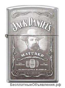 Зажигалка Zippo 7471 Jack Daniels Old No. 7 Brushed Chrome