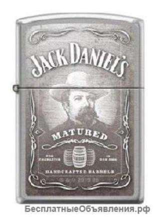 Зажигалка Zippo 7471 Jack Daniels Old No. 7 Brushed Chrome