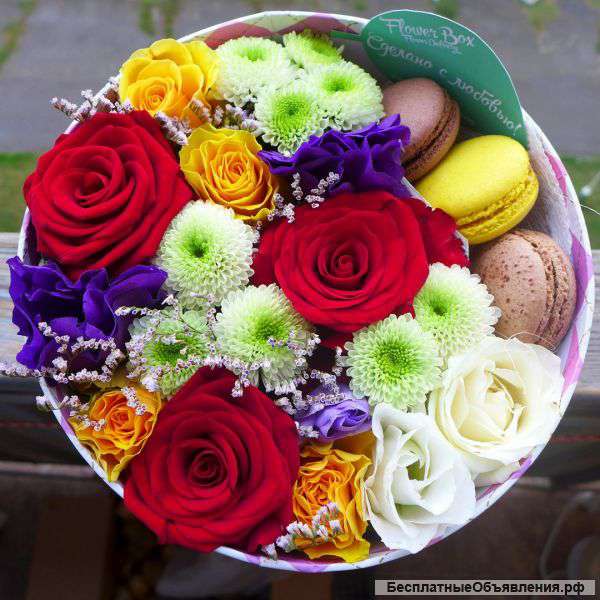 Доставка уникальных цветов и подарков в коробочках