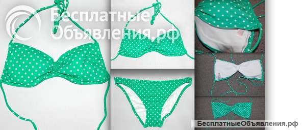 Купальник Victoria's Secret Beach Sexy® GreenDot Adjustable (Bandeau)[S, M]+LowRise[S] 8000p