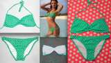 Купальник Victoria's Secret Beach Sexy® GreenDot Adjustable (Bandeau)[S, M]+LowRise[S] 8000p