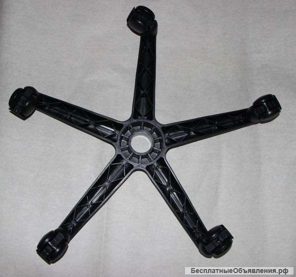 Пятилучие (Крестовина) с колесами для ремонта офисного кресла