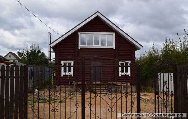Дом из бревна ручной рубки, 80 км. от МКАД, ИЖС, газ