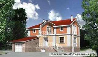 Дом из кирпича 8 х 14 с гаражом