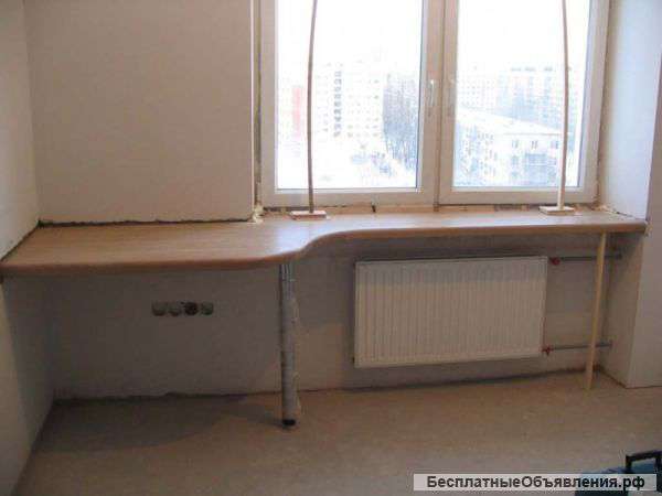 Стол-подоконник для детской из дуба