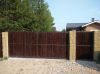 Установка уникальных деревянных заборов Минский район