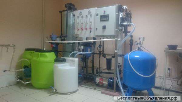 Оборудование по очистке и розливу воды производительностью 200-250 л