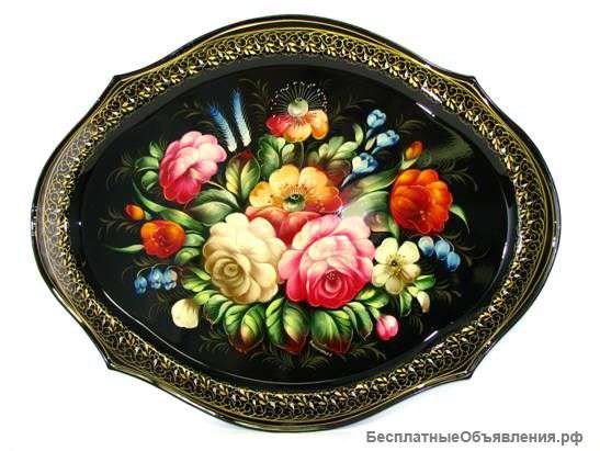 Подносы расписные Жостово
