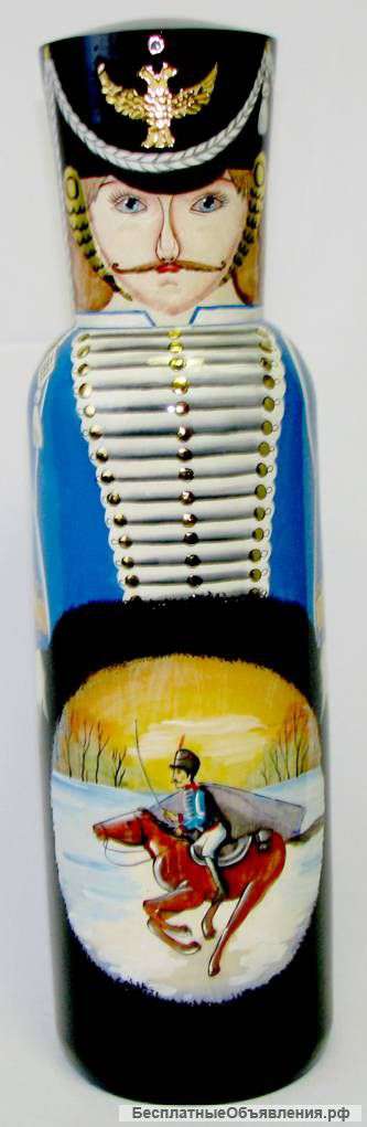 Футляр для бутылки в виде матрешки