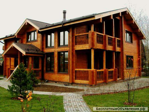 Сухой профилированный брус, домокомплекты (срубы)