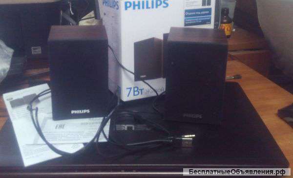 Колонки активные миниатюрные Philips SPA20