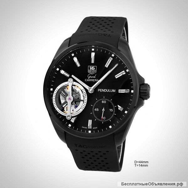 TAG Heuer Черный каучуковый ремешком №1028