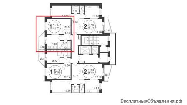 Квартира в новостройке от собственника