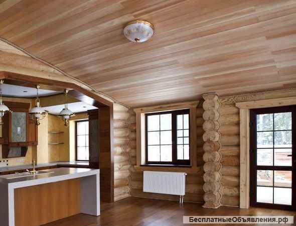 Отделка деревянных домов, бань и др. построек.