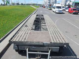 Прицеп-лафета для перевозки двух автомобилей или другой техники