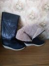 Кожаные сапоги
