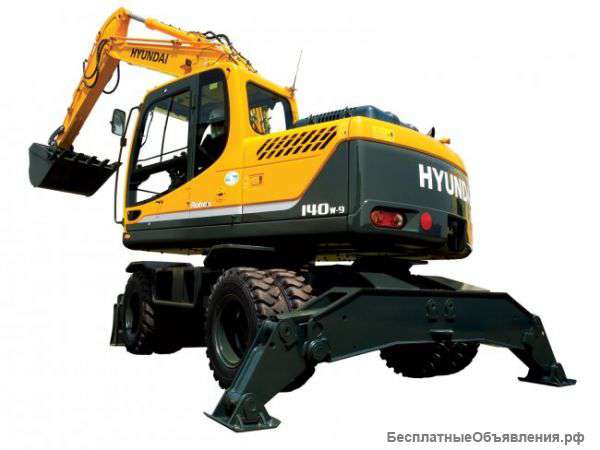 Экскаватор hyundai R140W-9S (колесный)