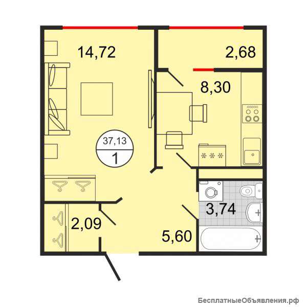 Квартира в Ставрополе