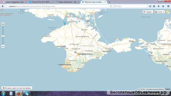 Участок возле моря