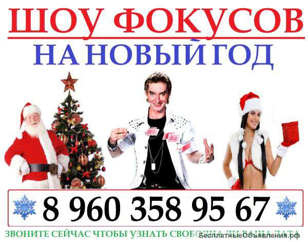 Фокусник Алекс Блэк на НОВЫЙ ГОД